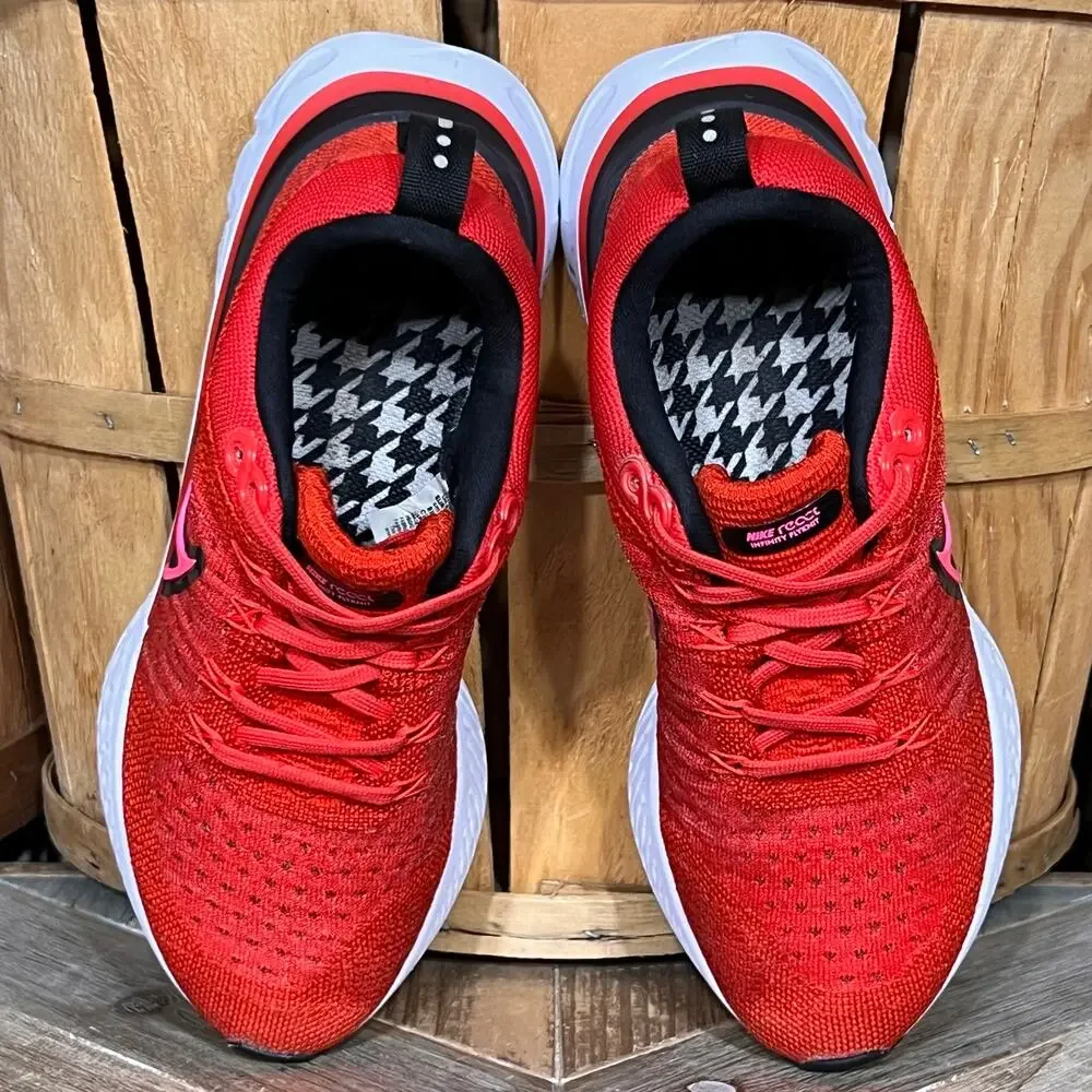 Nike React Infinity Run Flyknit 2 Chile Red DM8073-600 Running Shoes Womens 6.5